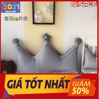 GỐI TỰA ĐẦU GIƯỜNG HÌNH VƯƠNG MIỆN MÀU GHI