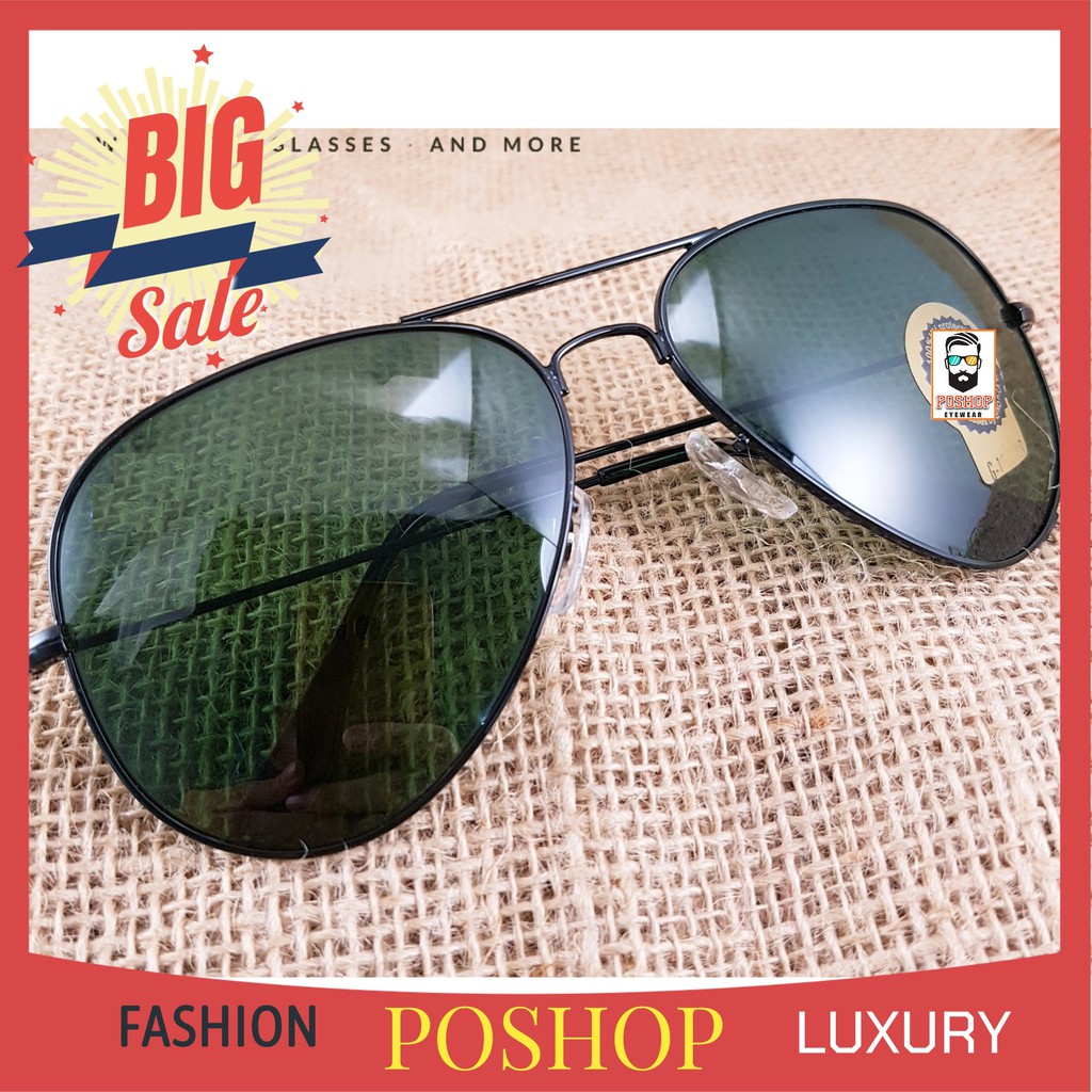 ❌GIÁ GỐC❌Mắt kính mát Nam Nữ TRÒNG THUỶ TINH kiểu phi công cao cấp gọng kim loại HOT TREND | BigBuy360 - bigbuy360.vn
