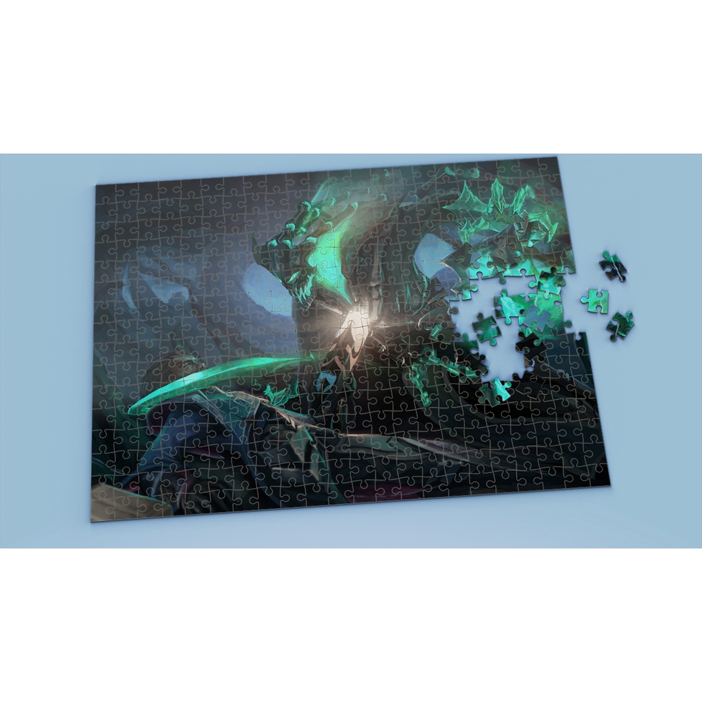 Tranh ghép hình A4, A5 League of Legends, xếp hình THRESH - Mẫu 2
