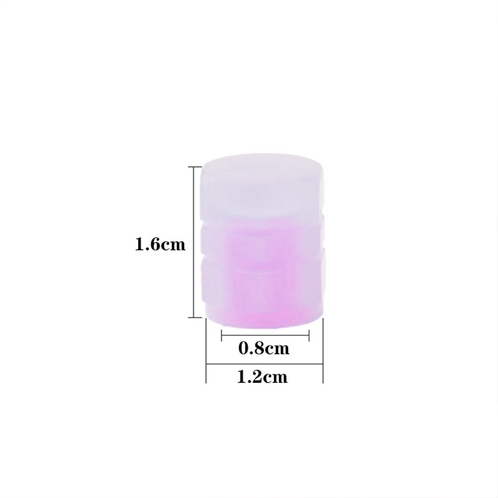 Bộ 4 Nắp Van Bánh Xe Dạ Quang Bằng ABS Chống Bụi Bẩn Trang Trí Cho Xe Hơi Xe Máy 4 Cái