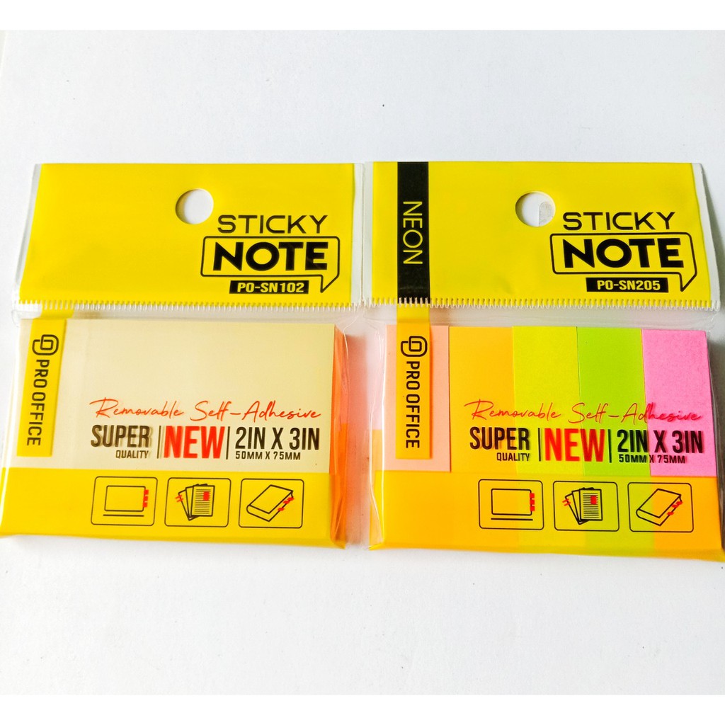Giấy Note 80 Tờ Đơn Và Màu 75 x 50 mm