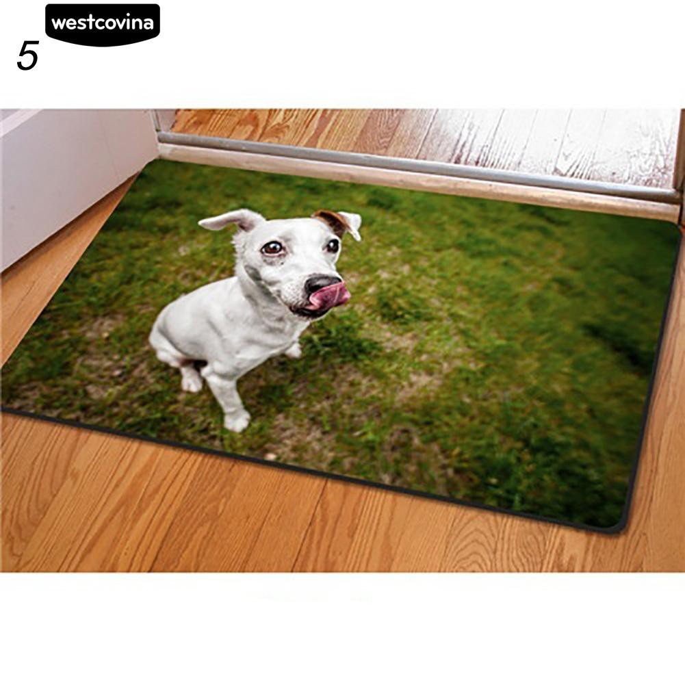 Thảm chùi chân hình chó 3D