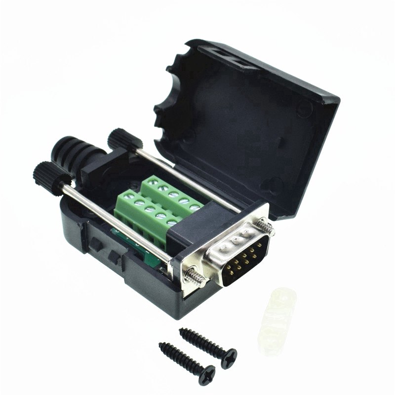 Female / Male  D SUB DB9 Solderless Connectors Screw