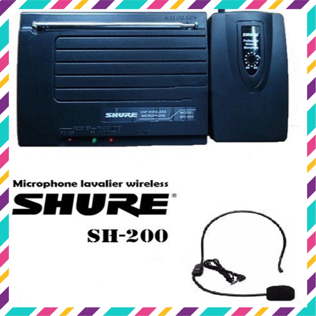 (SIÊU GIẢM GIÁ) Micro trợ giảng không dây Shure SH - 200