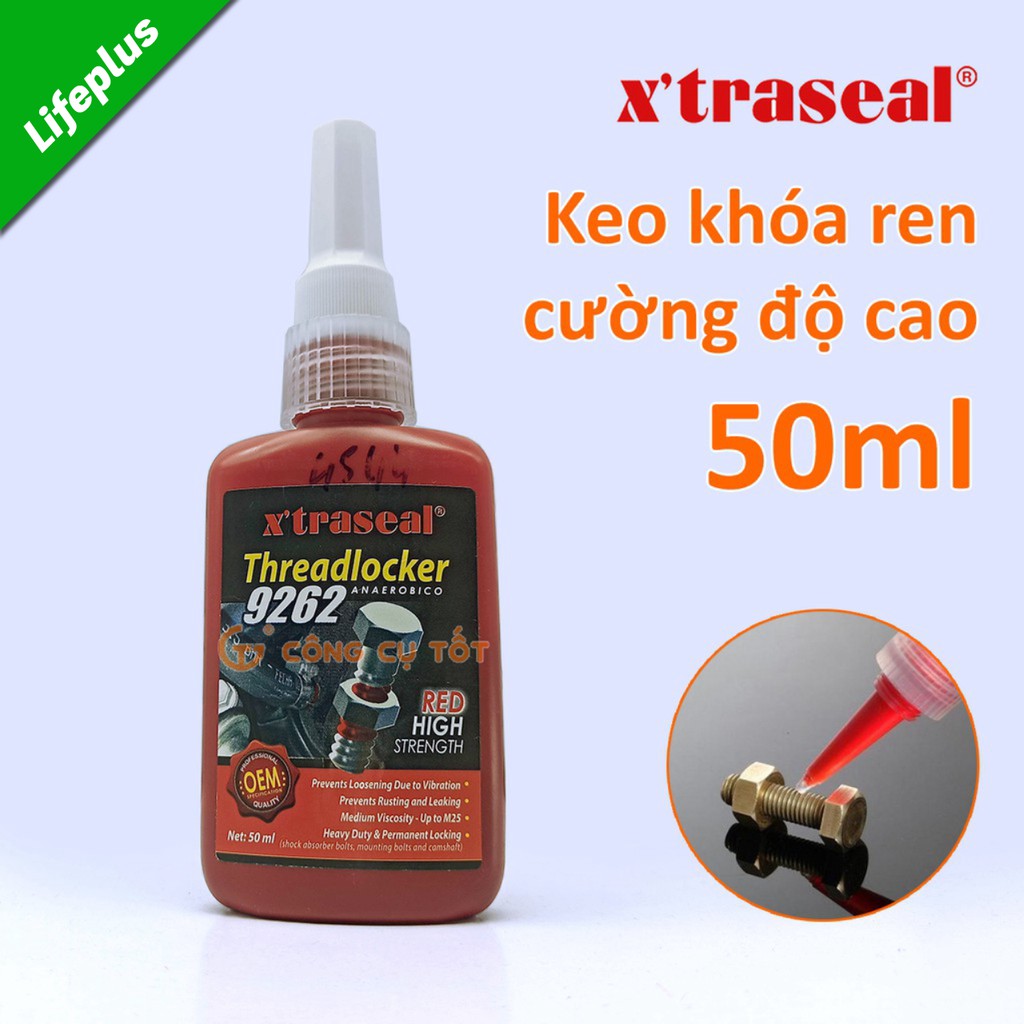 Keo khóa ren cường độ cao Extraseal 9262 nhãn Đỏ Malaysia