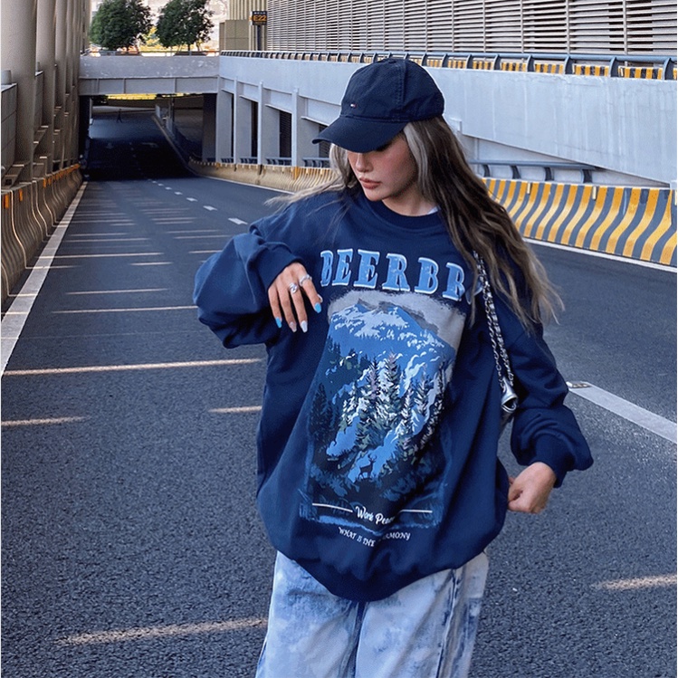 Áo tay dày thiết kế mỏng dáng rộng thời trang phong cách cổ điển dành cho nữ