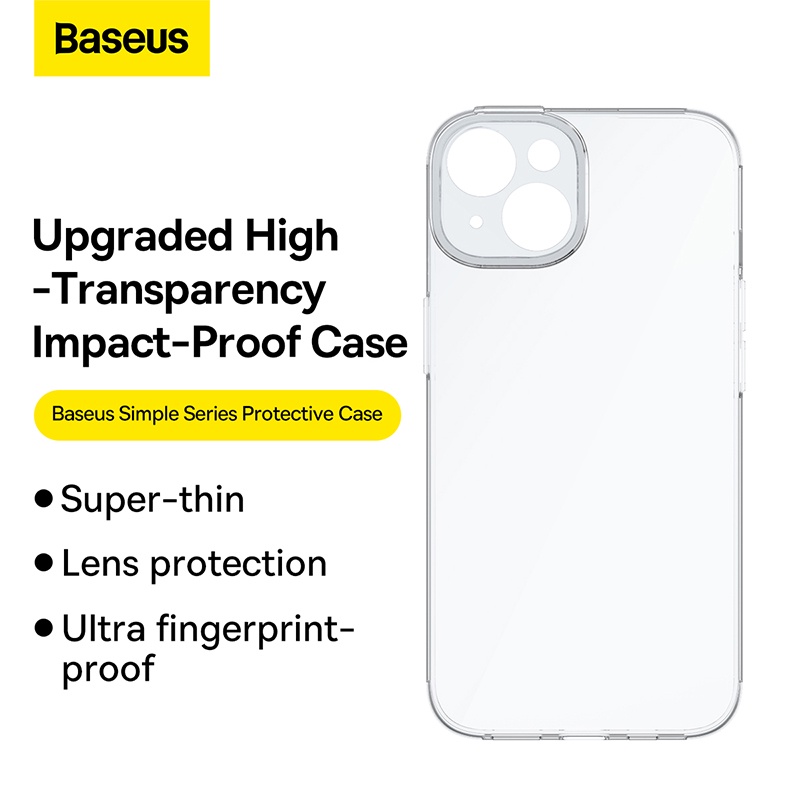 Ốp Điện Thoại TPU Silicon Mềm Trong Suốt Chống Sốc Hiệu Baseus Dành Cho iPhone 14 Pro Max 14 Plus 2022