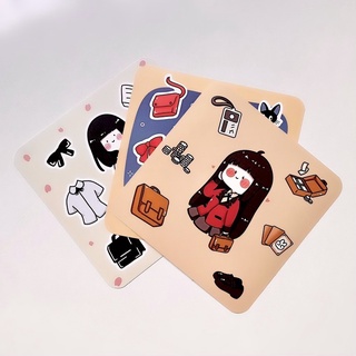 Combo 3 set sticker Yumeko, Nanno, Kiki