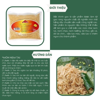 Bột Thính Việt San Túi 100g - Thơm Nồng Nguyên Chất, Làm Nem Thính, Thính Thính (Gói 100g & Combo 5 Gói)