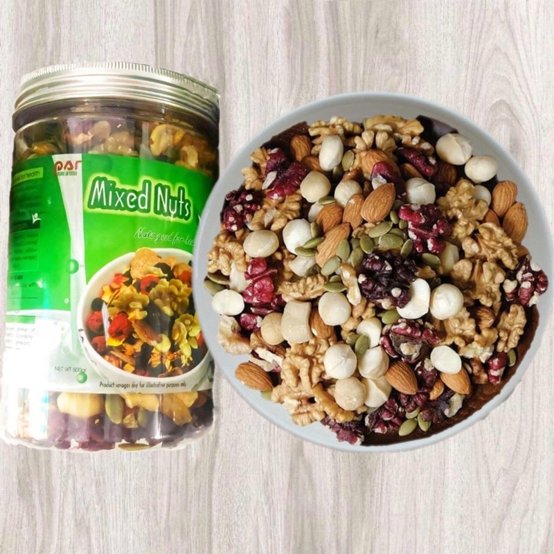 Mix 8 loại hạt và quả sấy 500g