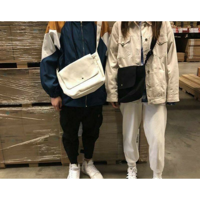 Túi đeo chéo đi làm, đi học, đẹp giá rẻ, vải canvas - NÚT TRƠN | BigBuy360 - bigbuy360.vn