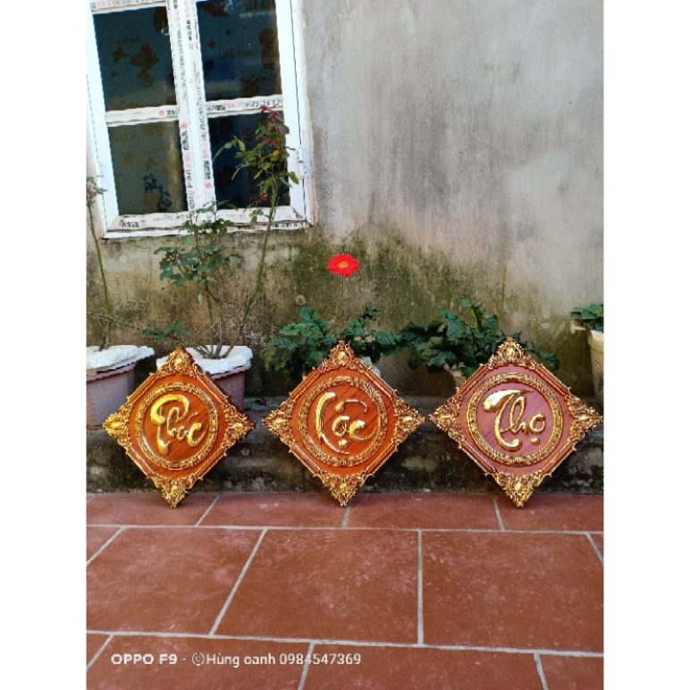 [GIA RE] Bộ tranh chữ phúc lộc thọ