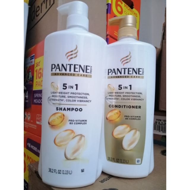 {Cam Kết Chính Hãng} Mẫu mới DẦU GỘI VÀ DẦU XẢ PANTENE 5 IN 1 PRO-V ADVANCE CARE 1.13 LÍT - 38.2 oz