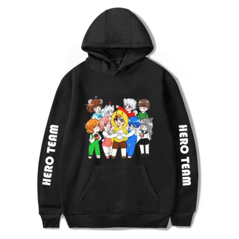 BST áo Hoodie Hero Team - Mini World - MineCraft cực chất - có size trẻ em