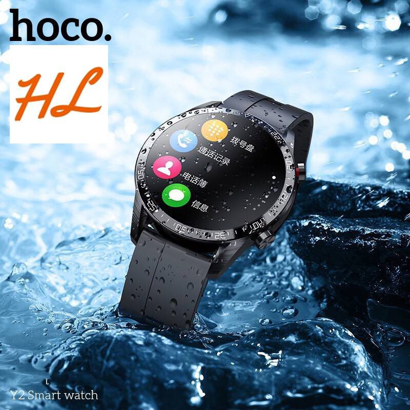 Đồng Hồ Thông Minh Smart Watch Hoco Y2 - Hỗ Trợ Nghe Gọi, Theo Dõi Sức Khỏe, Thể Thao, Chống Nước IP68 - Hưng Long PC