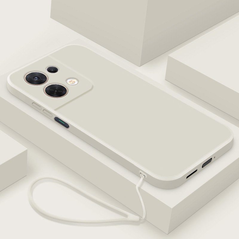 Ốp Điện Thoại TPU Silicon Cao Su Mặt Nhám Kèm Dây Đeo Cao Cấp Cho OPPO Reno 8 Pro Reno8 Pro 5G