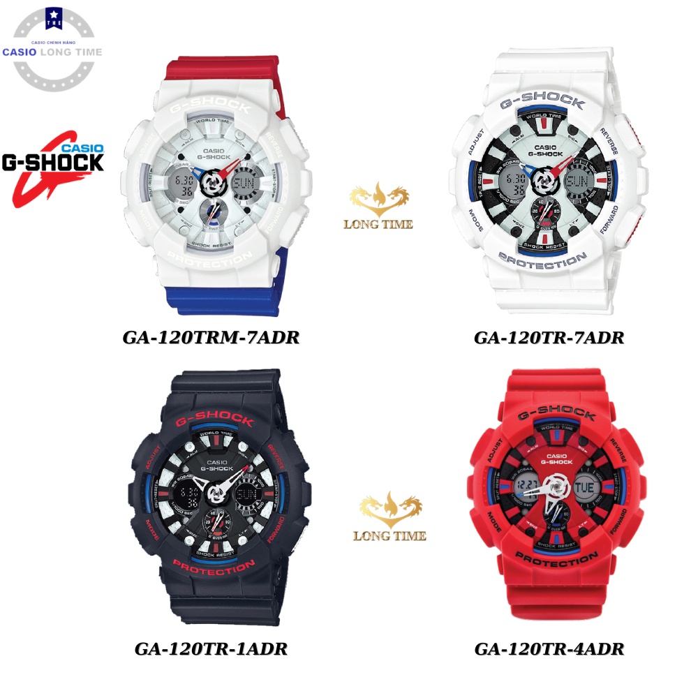 Đồng hồ Nam Casio G-shock GA-120TR Chính hãng Chống nước 20 ATM Tuổi thọ pin 7 năm  bảo hành 12 tháng quốc tế