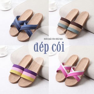 (Hỏa tốc) Dép cói quai ngang, dép cói queo xéo, dép mềm nhẹ nam nữ, dép đi biển, đi trong văn phòng, dép đi trong nhà