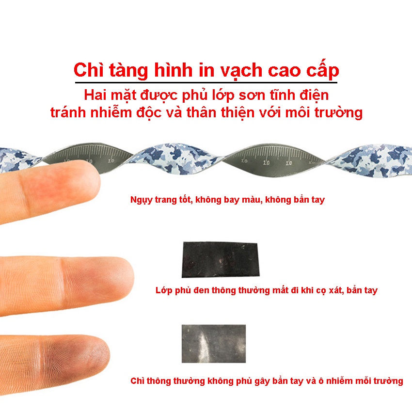 Chì lá câu đài tàng hình cao cấp không bẩn tay an toàn và thân thiện với môi trường