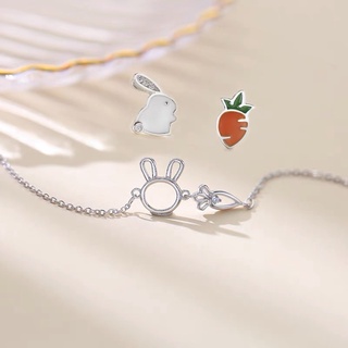 Lắc tay bạc thỏ _ tiểu tán siêu xinh_shop cam kết bạc chuẩn 100%