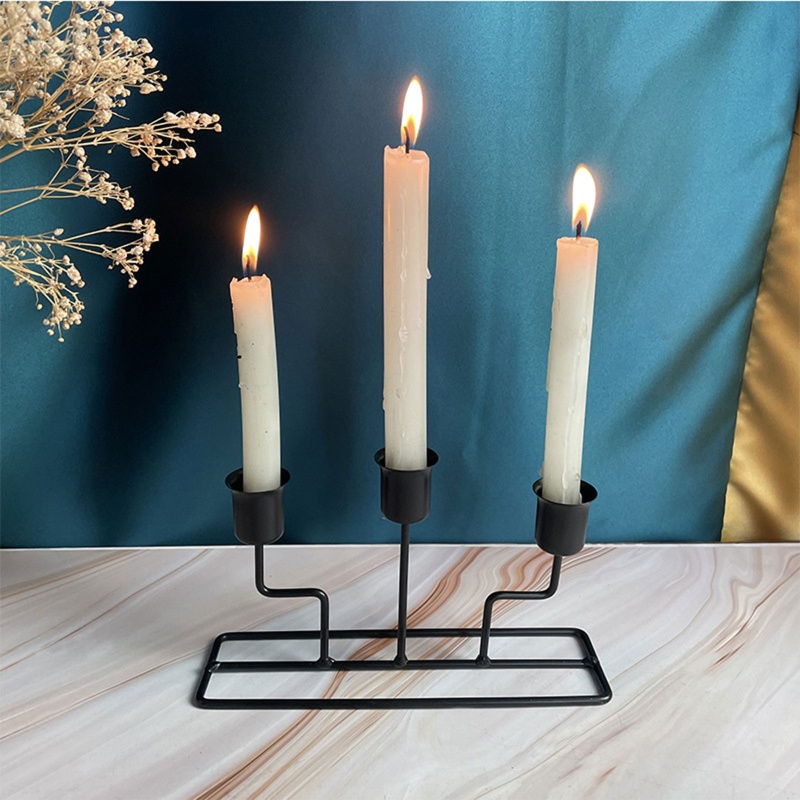 Giá Đỡ Đèn Cầy Bằng Kim Loại Phong Cách Bắc Âu Cổ Điển Độc Đáo Trang Trí Bàn Tiệc Cưới