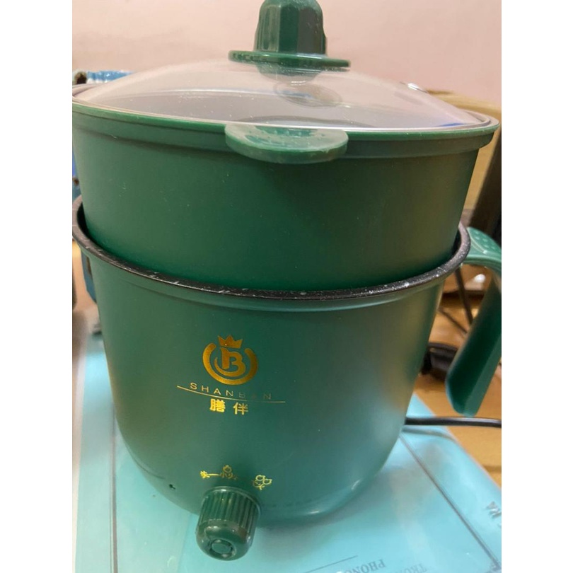 ❤️ BH 12 Tháng ❤️Nồi Lẩu Nấu Cơm Đa Năng Có Tay Cầm 1,8L - Nồi Lẩu Điện 2 Nấc Nhiệt Mẫu Mới 2022 Kèm Xửng Hấp Cao Cấp