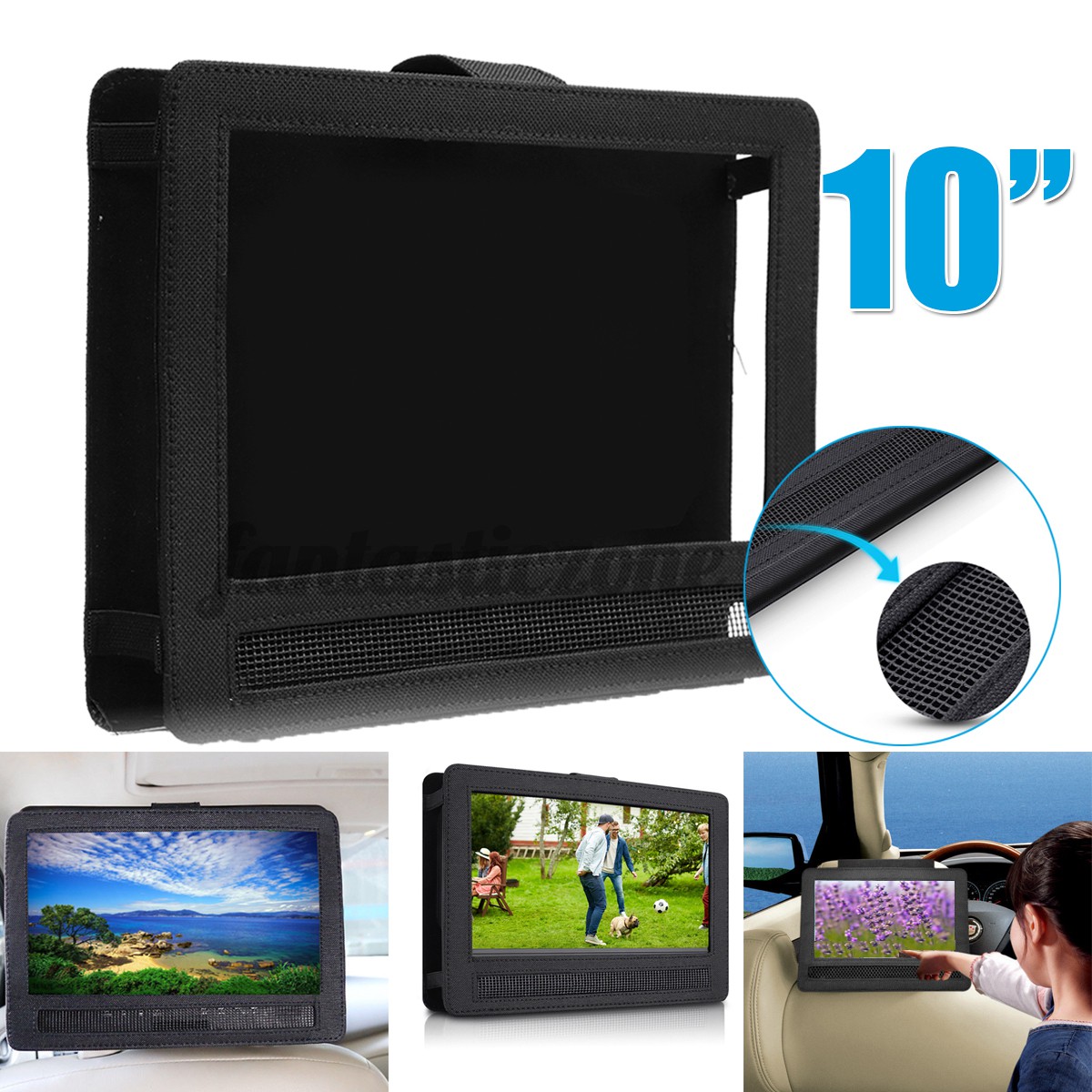 Giá Đỡ Đầu Dvd 10 "Cho Xe Hơi