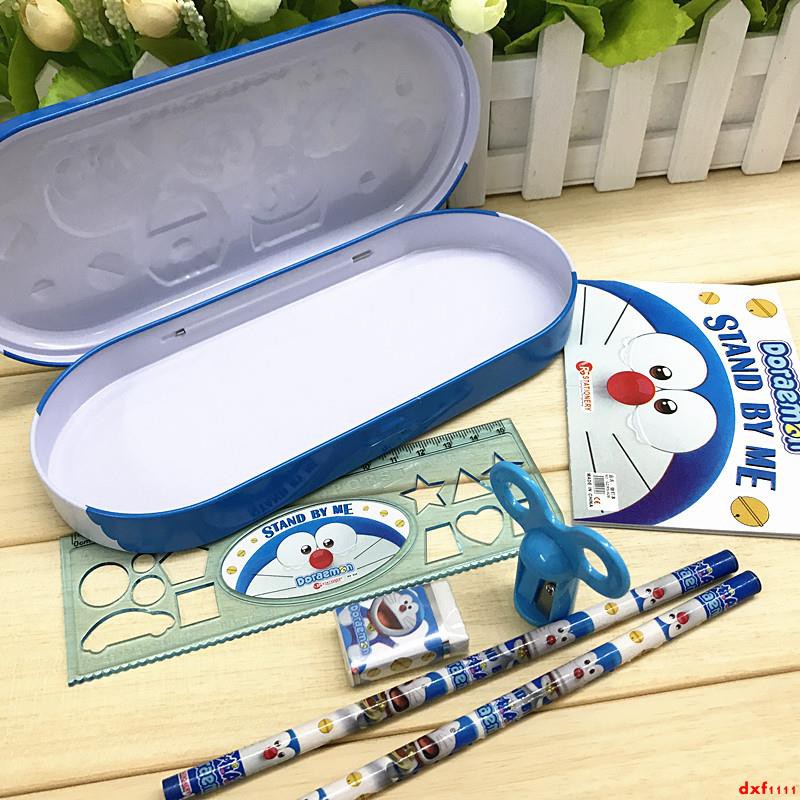 bộ dụng cụ văn phòng phẩm hình mèo dễ thương