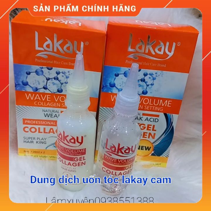 DUNG DỊCH UỐN DẬP LAKAY WAVE VOLUME COLLAGEN 130*2ML  uốn thơm ít mùi hôi , giúp tóc sáng bóng và khoẻ mạnh.