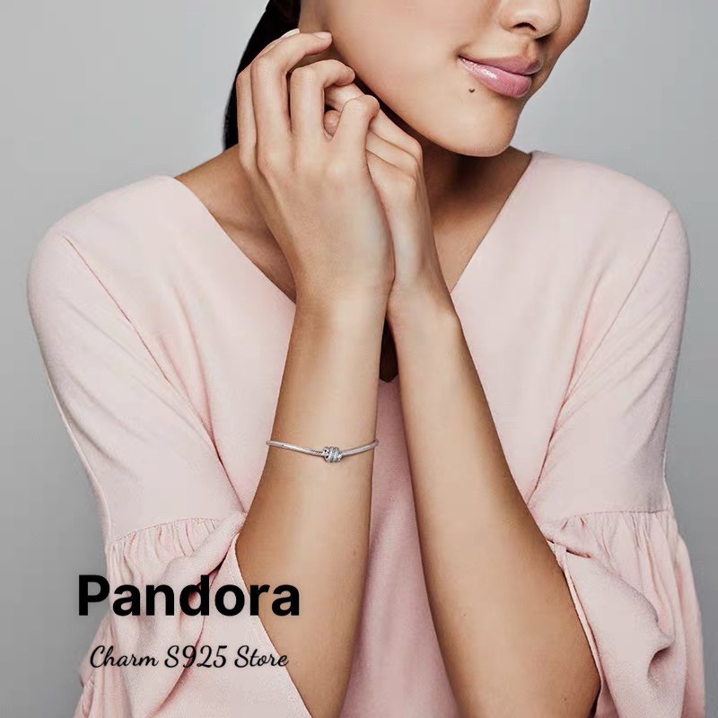 charm pan con rắn nhỏ đính đá trắng bạc s925 cao cấp