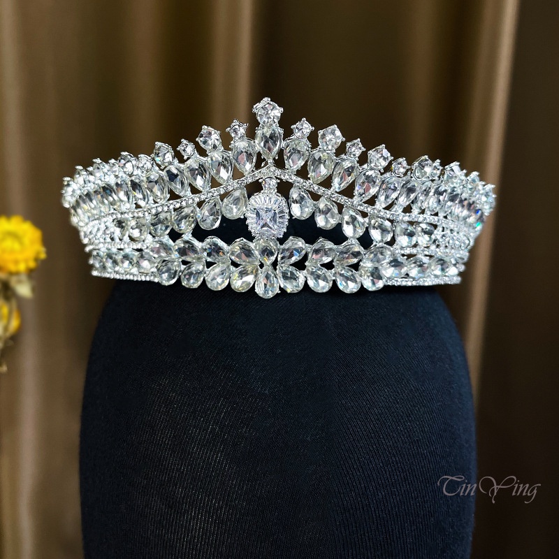 GETNOIVAS Vương Miện Hợp Kim Đơn Giản Sang Trọng Phong Cách Retro