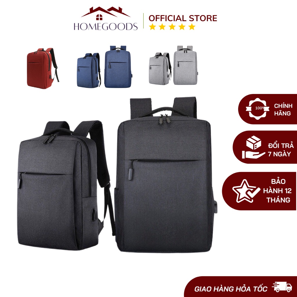 Balo Đựng Laptop Chống Nước Cao Cấp Có Cổng Kết Nốt Usb Tiện Ích - Home Goods Bàn Là