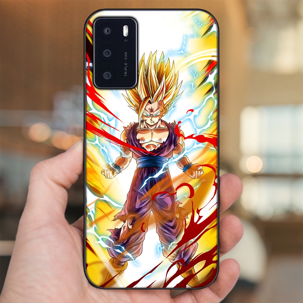 Ốp lưng Oppo A16 viền đen in hình Gohan Dragon Ball