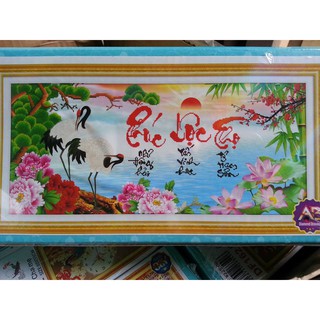 Tranh đính đá phúc lộc thọ DF022