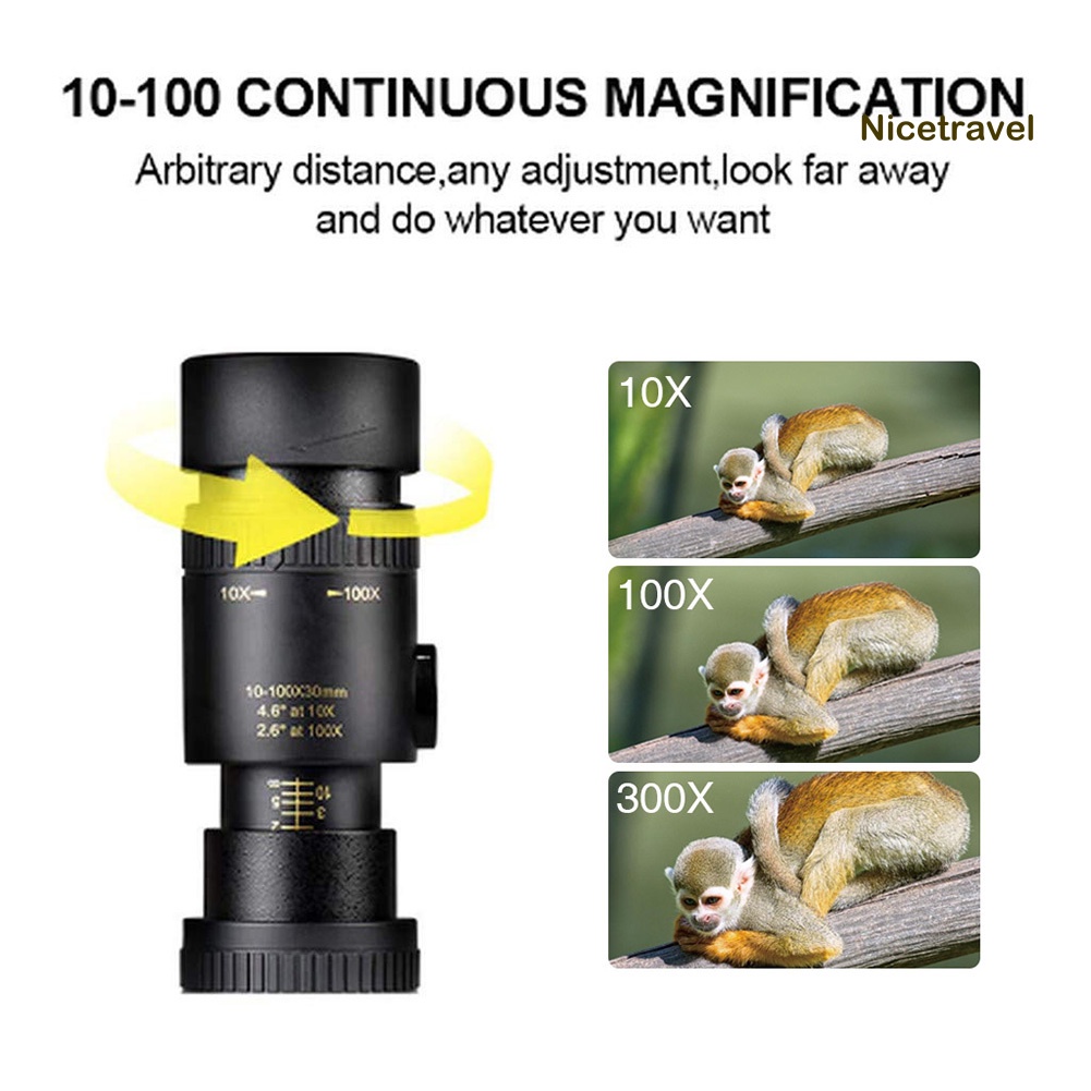 Ống nhòm một mắt 4k 10-300x40mm cho điện thoại