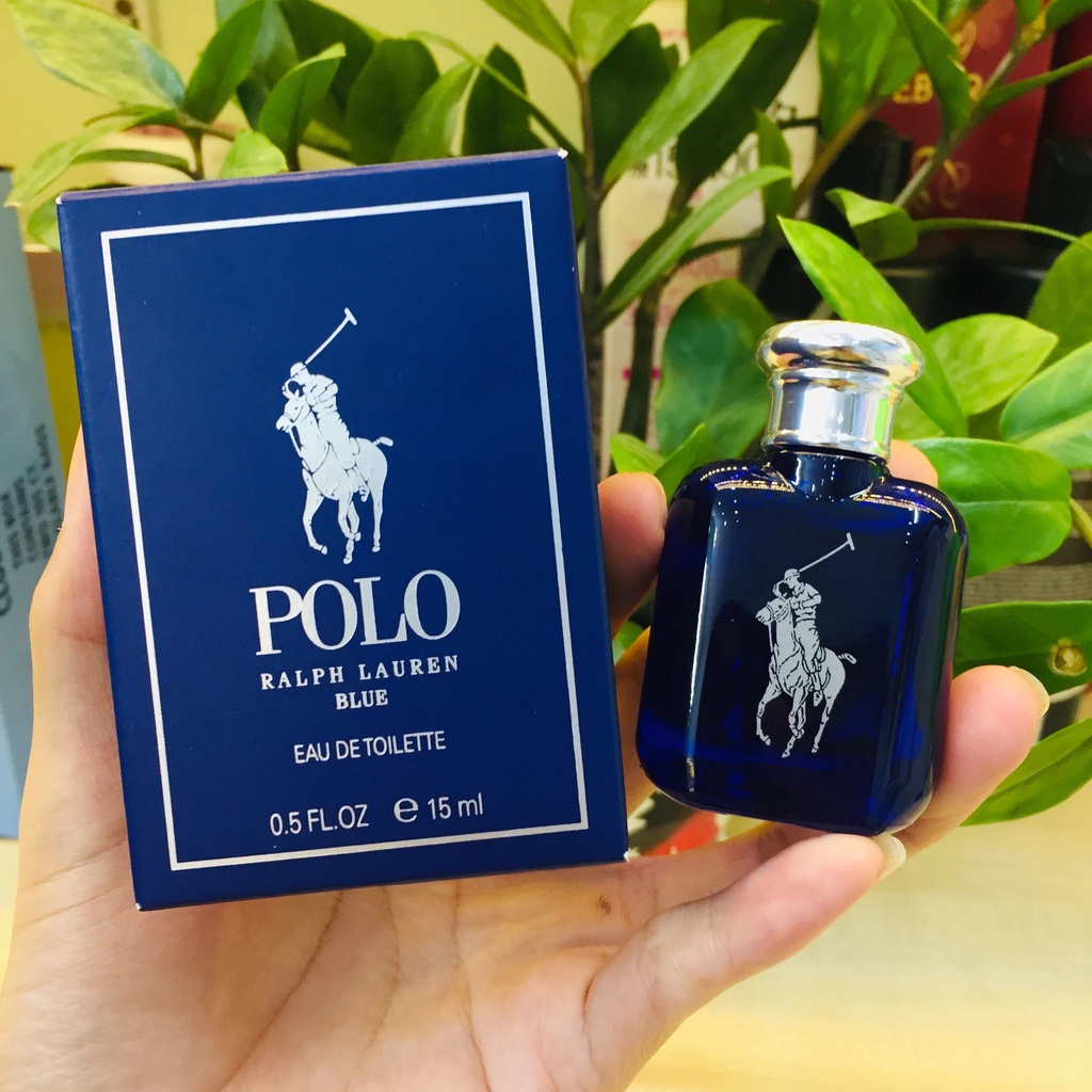 Nước hoa mini Nam RALPH LAUREN - Polo Blue EDT 15ml - Cam Kết Chính Hãng USA
