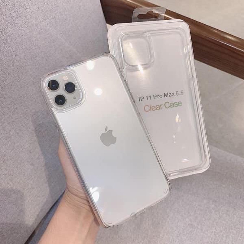 Ốp lưng trong suốt Iphone CHỐNG Ố cao cấp chính hãng ôm máy có bảo vệ cam 7plus/8plus/X/XSM/11/11promax/12/12promax