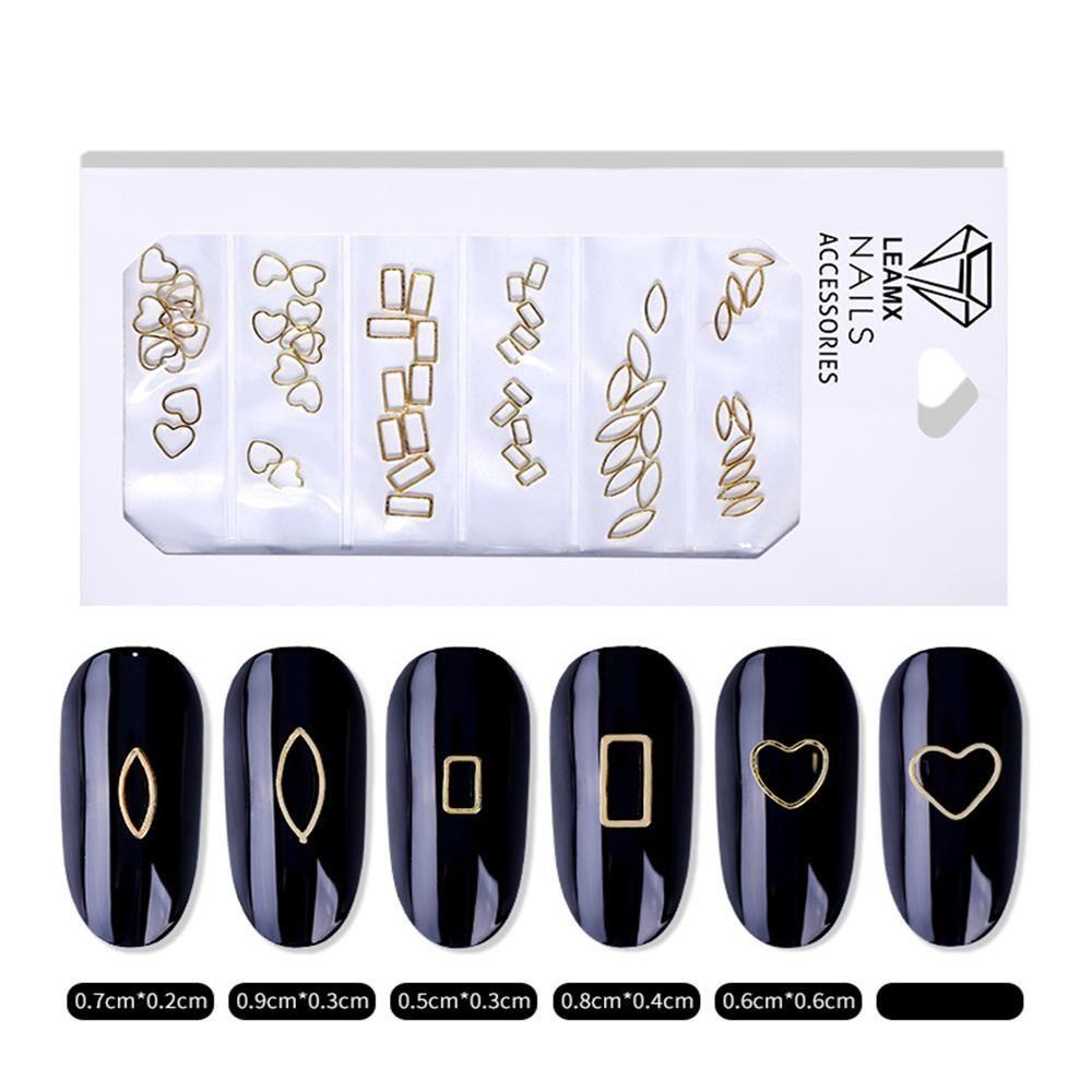 Hộp 6 Ngăn Đựng Phụ Kiện Trang Trí Móng Tay Xinh Xắn