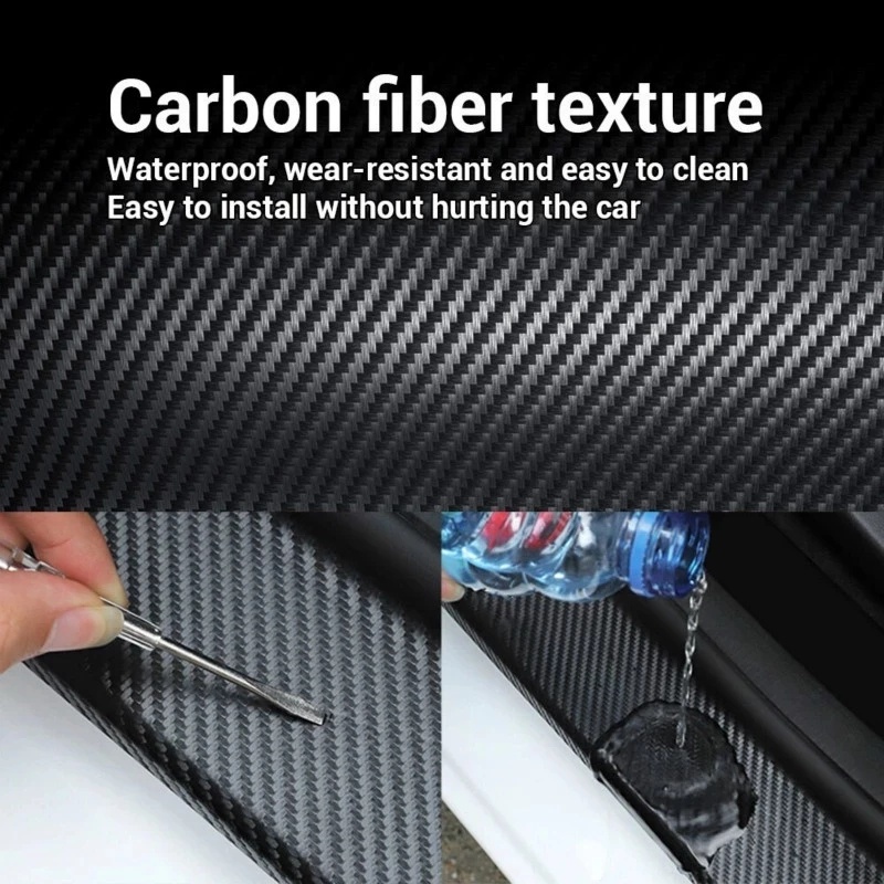 Cuộn Băng Keo Dán Bảo Vệ Cửa Xe Hơi Họa Tiết Sợi Carbon 3D Chống Trầy 3cm / 5cm / 7cm / 10cm | BigBuy360 - bigbuy360.vn