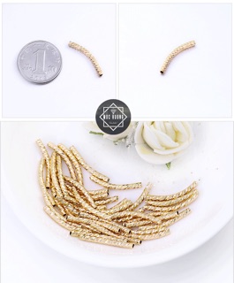 Set 4 Charm ống xoắn cong - KL032 MOCHUONG JEWELRY
