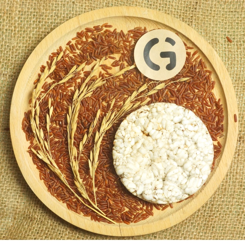 Combo 2 gói Bánh gạo lứt ăn kiêng GUfoods (mỗi gói 170g / 25g) - Tập gym, giảm cân, thực dưỡng, eat clean