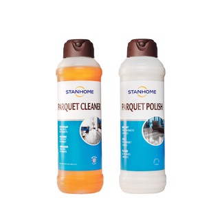 Bộ nước lau sàn gỗ parquet cleaner & dung dịch đánh bóng và bảo dưỡng sàn gỗ Stanhome parquet polish 1000ml/chai