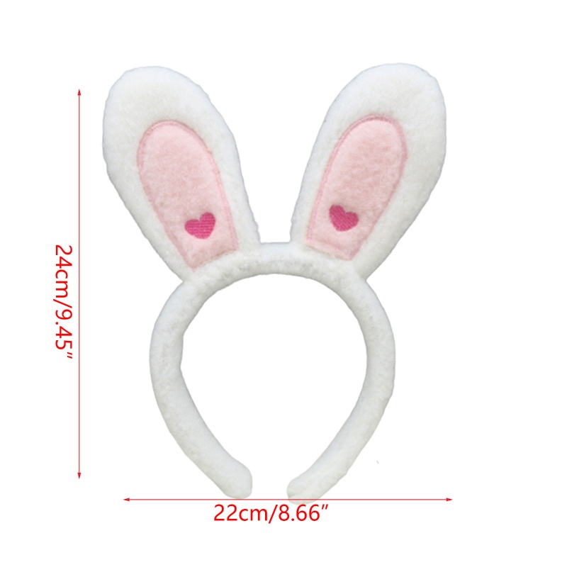 Flgo Băng Đô Cài Tóc Hình Tai Thỏ Dễ Thương Siêu Bền Tiện Dụng Cho Nữ