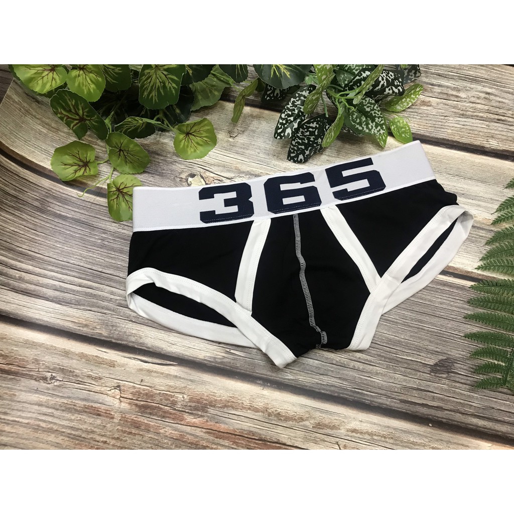 [free ship 50k + che tên đơn hàng] quần lót nam, quần lót tam giác thun cotton in số 365 (hình chụp tại shop)
