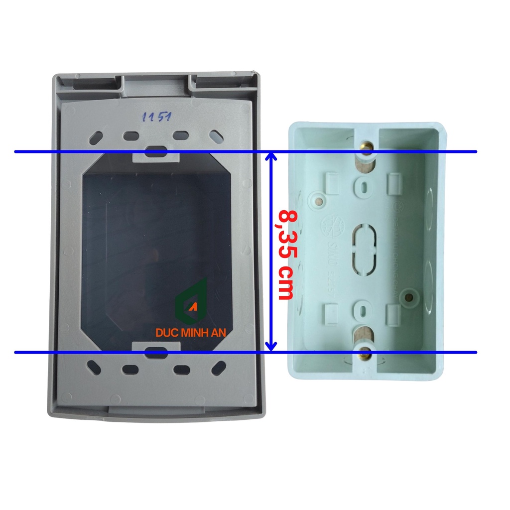 Mặt che mưa cho ổ cắm điện loại dọc - Hộp chống nước ổ điện ngoài trời Sino - Vanlock chính hãng