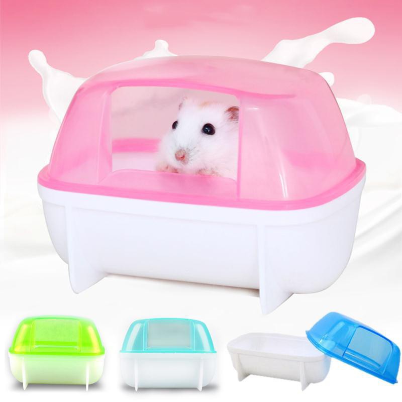 Nhà Tắm Nhựa và Mica Cao Cấp Cho Hamster  Nhà Tắm Cát Thơm