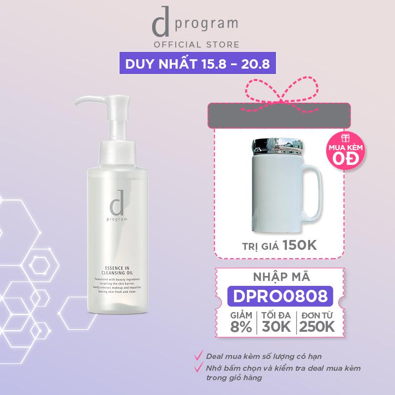 [Mã COS20031 giảm 8% đơn 250K] Dầu tẩy trang dưỡng da Essence Cleansing Oil d program 120ml