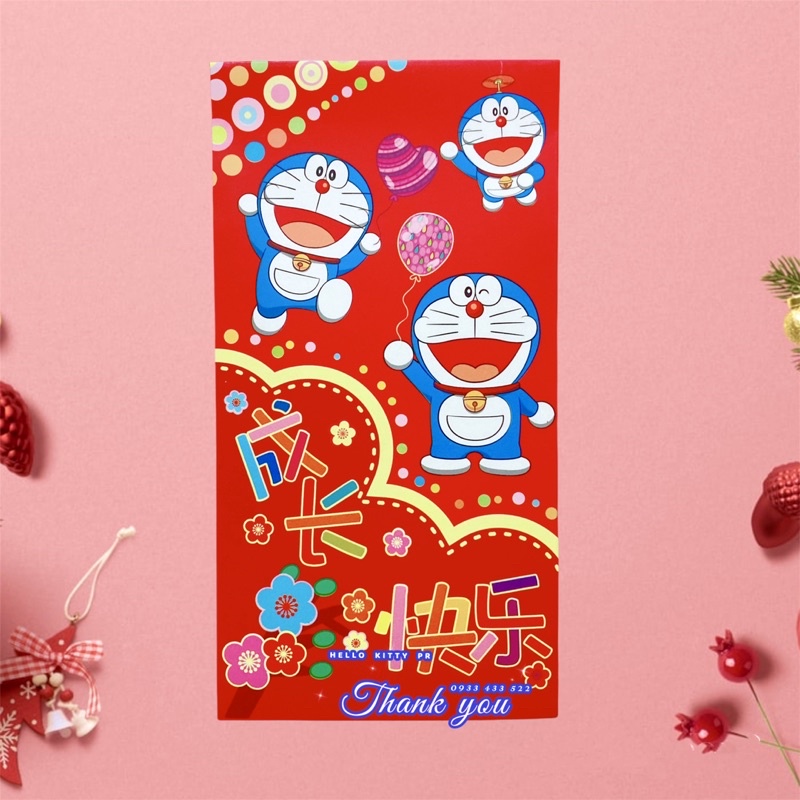 Bao lì xì cao cấp loại dày Doremon Doraemon