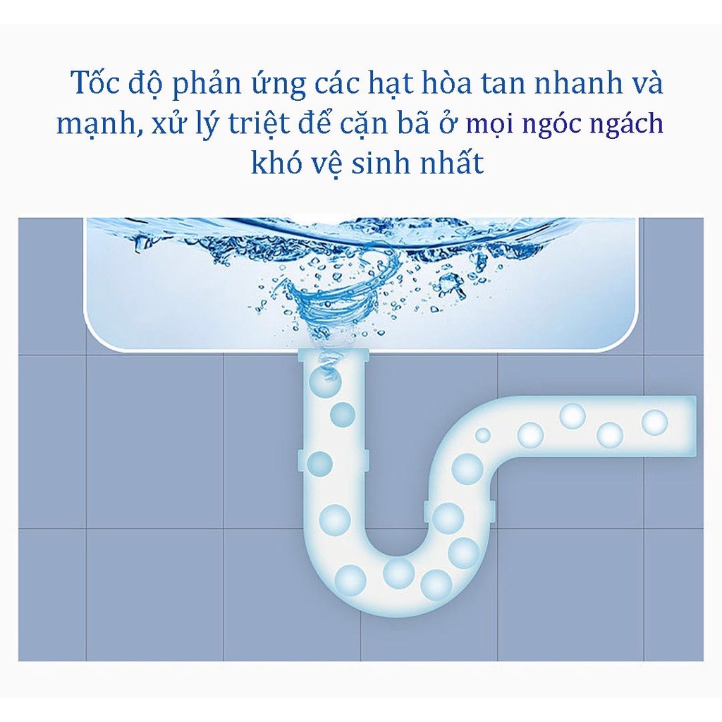 Chai Bột Thông Cống Siêu Thần Thánh, Thông Tắc Cống, Bồn Cầu, Đường Ống, Bồn Rửa Mặt- Loại Cực Mạnh