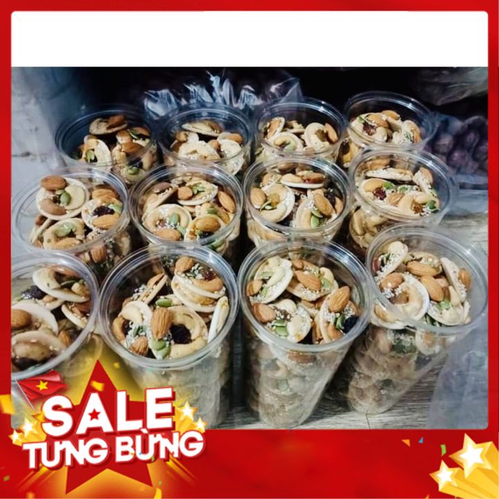 Bánh Đồng Tiền Mix Hạt Và Trái Cây Cực Ngon, Giàu Dinh Dưỡng 420g Hạn Sử Dụng 6 Tháng